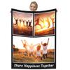 Dmkjdzsw Personalised BlanketCustom Blanket Soft Cosy Custom Blanket for Adults KidsPersonalised Gifts for Mum, Dad, Boyfriend-C-100 * 150CM view 1