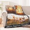 Dmkjdzsw Personalised BlanketCustom Blanket Soft Cosy Custom Blanket for Adults KidsPersonalised Gifts for Mum, Dad, Boyfriend-C-100 * 150CM view 3