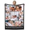 Dmkjdzsw Personalised BlanketCustom Blanket Soft Cosy Custom Blanket for Adults KidsPersonalised Gifts for Mum, Dad, Boyfriend-I-80 * 120CM view 1