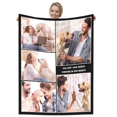 Dmkjdzsw Personalised BlanketCustom Blanket Soft Cosy Custom Blanket for Adults KidsPersonalised Gifts for Mum, Dad, Boyfriend-E-180 * 230CM