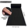 Aisle Runner for Wedding Ceremony - 10m 20m Black Carpet Runner 2mm Thick Non-Slip Runway Rug - Party Prom Church Aisle Decorations Hallway Rug (Size : 1x15m) view 2