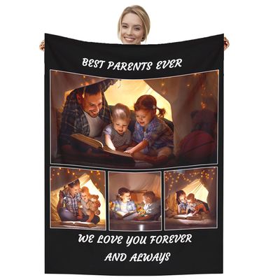 Dmkjdzsw Personalised BlanketCustom Blanket Soft Cosy Custom Blanket for Adults KidsPersonalised Gifts for Mum, Dad, Boyfriend-D-150 * 200CM