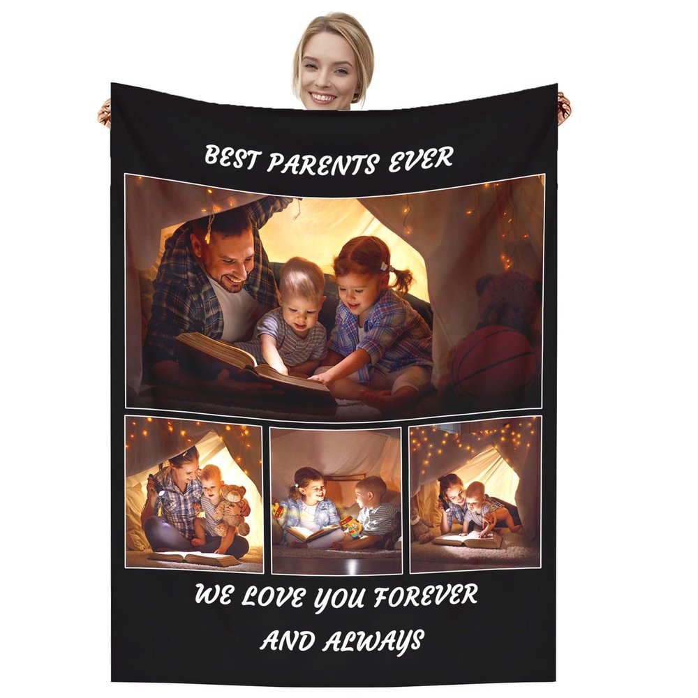 Dmkjdzsw Personalised BlanketCustom Blanket Soft Cosy Custom Blanket for Adults KidsPersonalised Gifts for Mum, Dad, Boyfriend-D-150 * 200CM