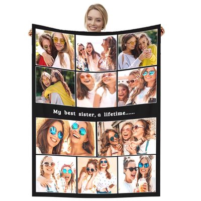 Dmkjdzsw Personalised BlanketCustom Blanket Soft Cosy Custom Blanket for Adults KidsPersonalised Gifts for Mum, Dad, Boyfriend-K-150 * 200CM