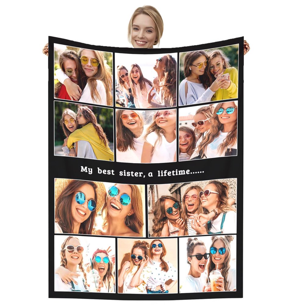 Dmkjdzsw Personalised BlanketCustom Blanket Soft Cosy Custom Blanket for Adults KidsPersonalised Gifts for Mum, Dad, Boyfriend-K-150 * 200CM
