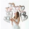 12 Pcs Silver Heart Shape Foil Mylar Balloons 18 Inch Love Balloons for Valentine's Day Birthday Party Decorations For Propose Marriage Wedding Bridal Shower Engagement Party Decorations (Silver) view 4