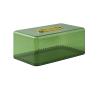 LEIXIUSM Home Tissue Box Cover Acrylic Tissue Box Holder, Rectangular Transparent Tissue Box Dispenser, Applicable to Bathroom, Kitchen, Bedroom, Office and Dining Room Tissue Holder (Color : White) view 1