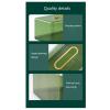 LEIXIUSM Home Tissue Box Cover Acrylic Tissue Box Holder, Rectangular Transparent Tissue Box Dispenser, Applicable to Bathroom, Kitchen, Bedroom, Office and Dining Room Tissue Holder (Color : White) view 3
