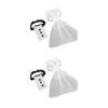 2Pcs/set Marriage Bride Groom Wine Cups Wrap Champagne Glass Bottles Cover Wedding Table Decoration Party Decors Glass Cup Decoration view 1