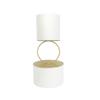 ANGYGH 1PC Top 5.9" Height 5.9" Base 7.87" Gold Metal Round Cake Stand Floating Cake Separator Stand for Wedding Birthday Party Compartment Decorative view 1