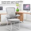 ZPRYZHD Home Office Chairs, Mid-Back Mesh Conference Chairs, Staff Office Chairs with Waist Computer Chairs, Modern Chairs, Office Chairs with Comfortable Soft Tables and Chairs(Pink+headrest) view 3