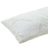 Pemberly Row Rayon and Polyester Fabric King Size Pillow in White view 2