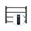 MUSUMI Towel Warmer,Wall Mounted Electric Heated Towel Rack with Timer, 4 Bars Heated Towel Rack 304 Stainless Steel 88W Towel Warmer Rack (Plug in) view 3