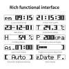 Creative LED clock solid wood clock, WiFi electronic clock, intelligent high-precision clock, voice chime, can display temperature, humidity can be used for living room/bedroom/desktop decoration view 4