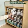 AKYLDI Shoe Stackers for a Pair of Shoes, Adjustable Shoe Slotz, Double Deck Shoe Stackers for a Pair of Shoes for Freestanding Stacking Shoe Holder,Brown-10 view 2