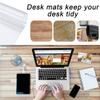 39''x70'' Clear Desk Mat Pad,Wipeable Tablecloth Pad,Waterproof PVC Protective Pad,for Computer Desk,Dining Table,Coffee Table,Writing Desk,Office,0.07'' Thickness,Square/Rectangle. (Size : 23'' x 35 view 2