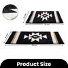 TANVILL Boho Bathroom Rugs Black Bath Mat Non Slip Soft Absorbent Western Geometric Bath Rug Luxury Plush Floor Mat for Farmhouse Bathroom Shower Kitchen Modern Decor 24x36 view 2