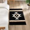 TANVILL Boho Bathroom Rugs Black Bath Mat Non Slip Soft Absorbent Western Geometric Bath Rug Luxury Plush Floor Mat for Farmhouse Bathroom Shower Kitchen Modern Decor 24x36 view 4