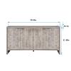 60" Farmhouse Kitchen Buffet Cabinet, Freestanding Sideboard Buffet Server Cabinet with Adjustable Shelves Accent Console Table for Hallway, Living Room, Kitchen, Dining Room, Natural Wood Wash view 2