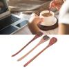 Honey Dipper Sticks, 3Pcs Wooden Honey Stick Honey Dipper Spoon Coffee Stirring Spoons Long Handle Mixing Spoon Honey Stirrers for Honey Jar view 2