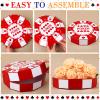PullCrease 12 Pcs Large Poker Chip Favor Boxes 9 Inch Casino Party Decorations, Giant Poker Chip Centerpieces for Table, Game Night Prom Birthday Supplies view 3