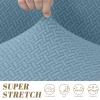ALIECOM Extra Soft Corner Sectional Sofa Covers L Shaped Couch Cover Sectional Slipcovers with Non Slip Foams Jacquard Stretch U Shape Furniture Protector for Pets Dogs (Lake Blue, Large) view 3