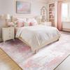 RELEANY Washable Area Rugs 8'x10' Non-Slip Modern Abstract Soft for Living Room Entryway Bedroom Nursery, Print Pattern, Grey Pink view 1