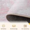 RELEANY Washable Area Rugs 8'x10' Non-Slip Modern Abstract Soft for Living Room Entryway Bedroom Nursery, Print Pattern, Grey Pink view 3
