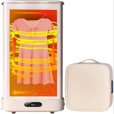 KJLYLPP Energy-Efficient Indoor Airer,800W Heated Electric Clothes Dryer with 8KG Load Capacity,Portable Folding Drying Rack for Apartment Home - 240 Minutes Timer