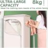 KJLYLPP Energy-Efficient Indoor Airer,800W Heated Electric Clothes Dryer with 8KG Load Capacity,Portable Folding Drying Rack for Apartment Home - 240 Minutes Timer view 4