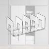 FLCPJGV Bookshelf Dividers, Purse Display Stand, Handbag Divider, Shelf Purse Organizer for Closet for Cabinet Table, Clear view 4