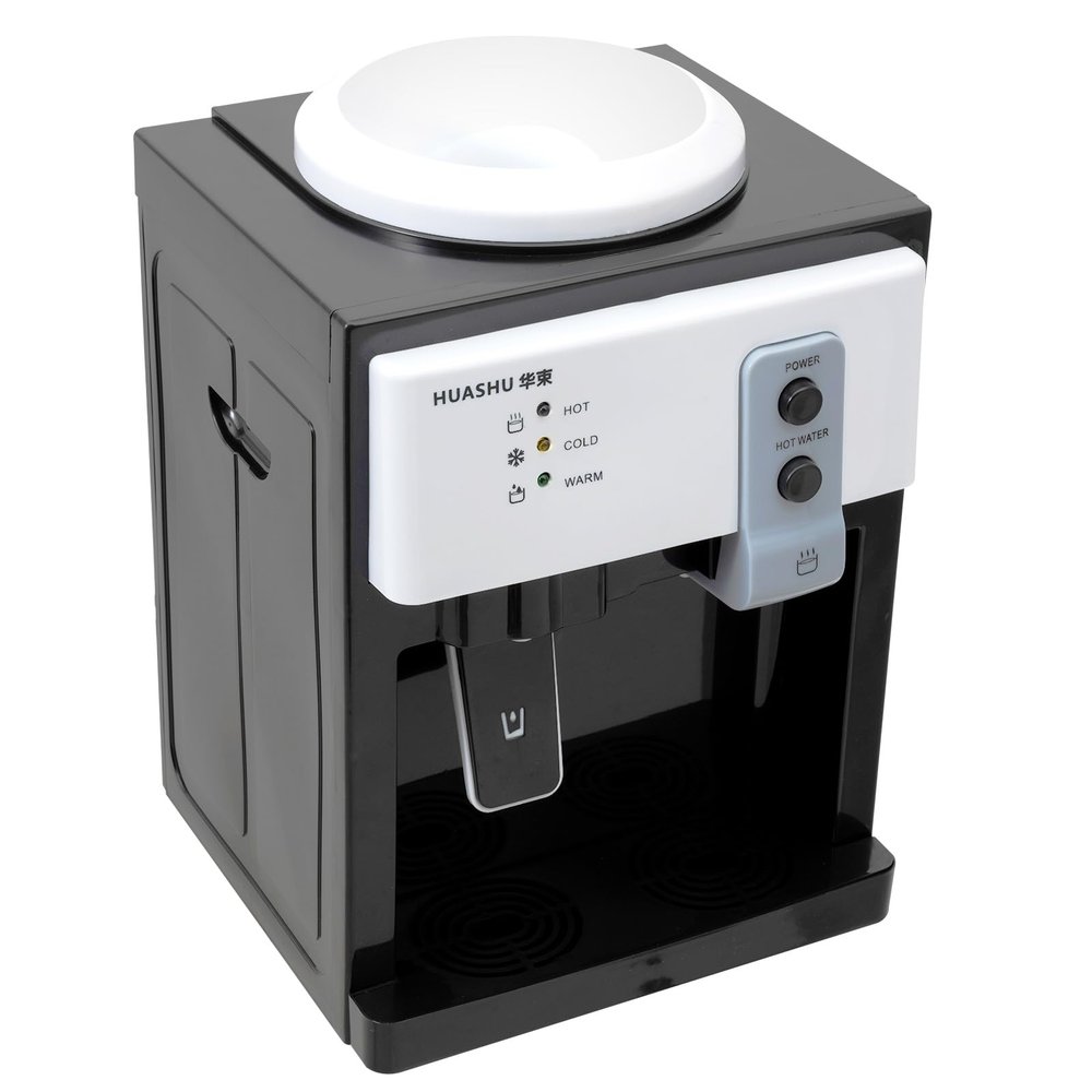 Countertop Water Dispenser Ice Hot One Button Start Allows Three Indicator Lights Saving Energy and Eco Friendly Detachable Design Excellent Heat Dissipation Bedroom Studio Office Grocery Store Desk