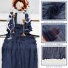 6 Pcs 10FT Navy Blue Cheesecloth Table Runner Gauze Fabric 35 x 120 Inches Long Boho Cheese Cloth Table Runner Rustic Semi Sheer Runner for Wedding Birthday Bridal Shower Party (Navy Blue) view 2