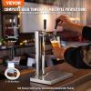 VEVOR Dual Taps Draft Beer Tower Dispenser, Stainless Steel Keg Beer Tower, Kegerator Tower Kit with Pre-Assembled Tubing and Self-Closing Faucet Shanks for Party, Bar, Pub, Restaurant view 2
