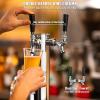 VEVOR Dual Taps Draft Beer Tower Dispenser, Stainless Steel Keg Beer Tower, Kegerator Tower Kit with Pre-Assembled Tubing and Self-Closing Faucet Shanks for Party, Bar, Pub, Restaurant view 4