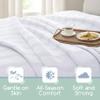 Twin Size 100% Cotton Blanket | Super Soft Breathable Lightweight Throw Blanket | All-Season Knit Blanket | Versatile Hotel Luxury | Easy Care Twin Cotton Blanket | Oeko-Tex Blanket | White view 3