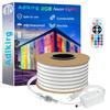 adlkirg 50FT RGB Neon Rope Lights with Remote,120V ETL Led Strip Lighting,Expandable Commercial Grade IP65 Waterproof Plug-in Led Rope Lights with Dimmable Power Adapter for Outdoor,Indoor Using view 1
