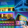 adlkirg 50FT RGB Neon Rope Lights with Remote,120V ETL Led Strip Lighting,Expandable Commercial Grade IP65 Waterproof Plug-in Led Rope Lights with Dimmable Power Adapter for Outdoor,Indoor Using view 3