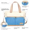 JOYHILL Lunch Bag for Women, Lunch Tote Leakproof Insulated Lunch Box with Shoulder Strap, Adult Reusable Lunch Cooler Tote Bags for Work Picnic Camping Beach (I-LIGHT BLUE) view 2