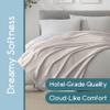 Twin Size 100% Cotton Blanket | Super Soft Breathable Lightweight Throw Blanket | All-Season Knit Blanket | Versatile Hotel Luxury | Easy Care Twin Cotton Blanket | Oeko-Tex Blanket | Mink view 2