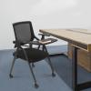 Modern Office Desk Chair Conference Room Chair with Ergonomic Lumbar Support Foldable Swivel Office Chair with Tablet for Office Meeting, Conference, Training Room view 2