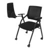 Modern Office Desk Chair Conference Room Chair with Ergonomic Lumbar Support Foldable Swivel Office Chair with Tablet for Office Meeting, Conference, Training Room view 4