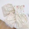 Kehpish Cotton Canvas Tote Bag Reusable Soft Grocery Cloth Bag Floral Shoulder Bag for Beach Travel Shopping view 3