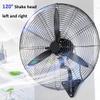 EliteBloom Outdoor Wall Fan Industrial Wall Mounted Electric Cooling Fan 3-Speed Heavy Duty Wall Mount Fan Adjustable Tilt Oscillating Fan (Copper 78Cm/30In) view 2