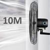 EliteBloom Outdoor Wall Fan Industrial Wall Mounted Electric Cooling Fan 3-Speed Heavy Duty Wall Mount Fan Adjustable Tilt Oscillating Fan (Copper 78Cm/30In) view 3