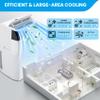 12000 Btu Portable Air Conditioner,portable Ac Unit Built-in Fan,cool,Dehumidification Function,indoors Air Conditioner Fast Cooling 550 Sq.ft, Drain-free, Fast Installation view 3