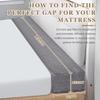 Bed Gap Filler,High-Density Bed Crack Filler with Removable Cover,Mattress Extender for Headboard Gap,Spacer Filler Between Mattress and Wall,Bed Wedge Gap Filler,Dark Gray,39"x4"x6",Twin/Twin XL view 2