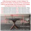 ESOYAWE Lazy Susan Wooden Turntable for Dining Table, 20 24 28 32 36 39 Inch Tabletop Round Rotating Serving Tray, No Need to Install Easy to Share Food Rotating Serving Plate view 2