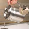 Stainless Steel Large Capacity Oil Fryer and Filter Cup Combo, Versatile Oil Filter Pot, Deep Fryer Pot with Basket, for Cooking Spaghetti, French Fries, Chicken, etc. (1.6 QT) view 4