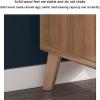 SoOSSN Nightstand Bedside Table Rubber Wood Narrow End Table W/ 2 Drawers Bedside Dress Home Bedside Cabinet (Color : Log White, Size : 45 * 40 * 50cm) view 4